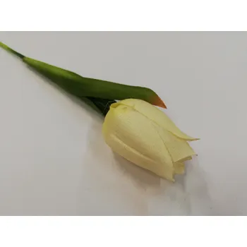 umělá květina Umělá dekorační květina - tulipán bílý