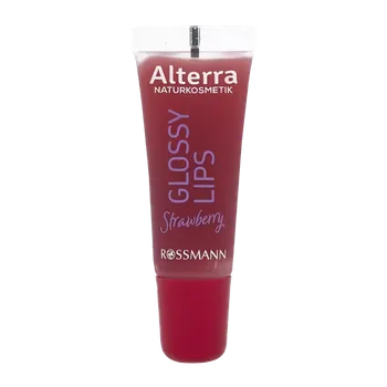Lesk na rty Alterra Naturkosmetik Lesk na rty Glossy Lips 02 Strawberry