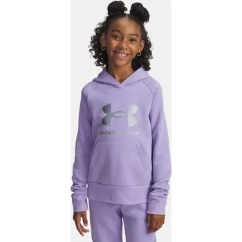 Dívčí mikina Dívčí mikina Under Armour UA Rival Flc Shimmer Hdy-PPL - Holky Under Armour fialová 3451780