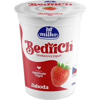 Milko Bedřich smetanový jogurt jahoda 10% 150g