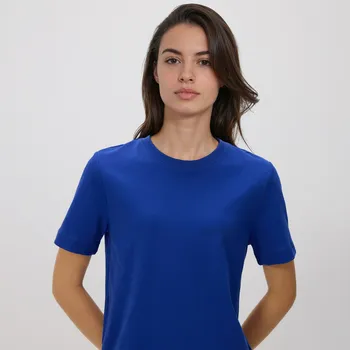 Dámské tričko Reserved - Tričko z mercerované bavlny - hyacintová - 2292T-54X - 2292T-54X-L