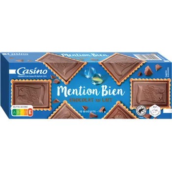 Casino Sušenky s mléčnou čokoládou 150g