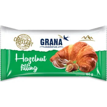 Trvanlivě pečivo Grana Natura Croissant lískový oříšek 60g