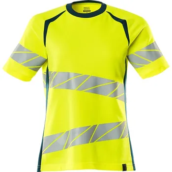 Pánské tričko MASCOT® Triko Hi-vis žlutá/tmavě petrolejová Velikost: M