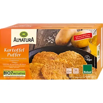 Hotové jídlo ALNATURA BIO Bramboráky předsmažené veganské 600g