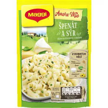 Maggi Amore Mio Špenát a sýr těstoviny s omáčkou sáček 152g