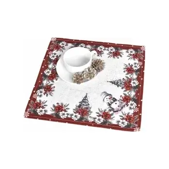 ubrus Vánoční ubrus Sněhulák