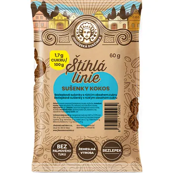 Jihočeská svačinka Sušenky štíhlá linie kokos 60g