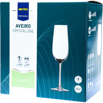Sklenice Metro Professional Sklenice na sekt Aveiro 200ml 6ks