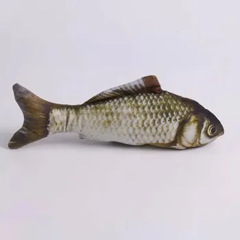 Hračka pro kočku Plyšová ryba pro kočky s catnipem | hračka - Amur bílý , 40 cm