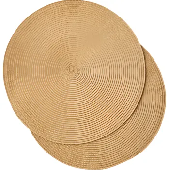 prostírání Monoprix Kulaté oranžové prostírání, 38 cm sada 2 ks 2ks