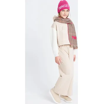 Chlapecké kalhoty Dětské tepláky Twinset béžová barva, 252GJ2061 12X, vel. 170