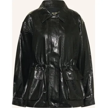 Dámský blejzr Eleh Dámská Bunda V Koženém Vzhledu, černá, 32