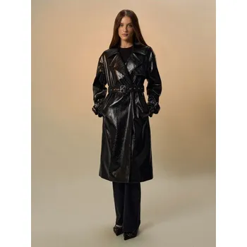 Dámský kabát Koženkový kabát - L - House - černá - 170EW-99X