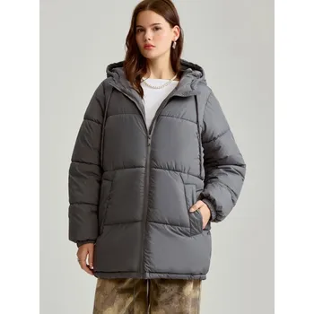 Dámská móda Prošívaná bunda - XL - House - tmavošedý - 159AK-90X