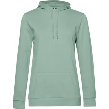 Dámská mikina B&C Dámská mikina s kapucí #Hoodie Barva: Zelená šalvějová, Velikost: S