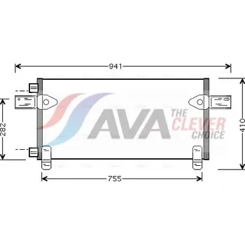 Výparník klimatizace Kondenzátor klimatizace MAN TGA 04.00- Ava 40031002