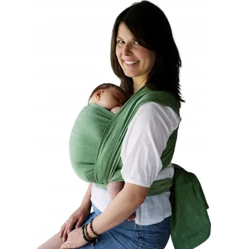 Šátek na nošení dítěte Šátek na nošení dětí tkaný Little Frog Velikost M
