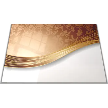 Kuchyňské prkénko Glasdekor Skleněné prkénko hnědá abstraktní tkanina Prkénko: 30x20cm
