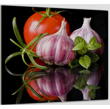 Obklad Glasdekor Ochranné sklo do kuchyně bylinky a zelenina Rozměr V/Š: 55 x 55 cm