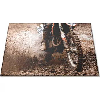 Kuchyňské prkénko Glasdekor Skleněné prkénko detail kola motocross Prkénko: 30x20cm