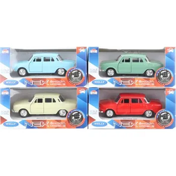 autíčko Welly Dromader Auto Škoda 100 11cm béžové 1:34