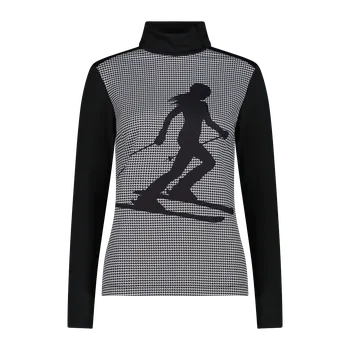 Dámská mikina Dámský lyžařský rolák CMP s lyžařkou černý vel. 36