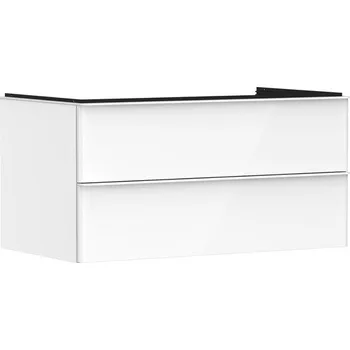 Koupelnový nábytek Skříňka pod umyvadlo pod desku Hansgrohe Xelu Q 98x49,5x55 cm bílá lesklá 54078700