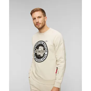 Pánská mikina Béžová Pánská Mikina Aeronautica Militare 232fe1814f519-73078