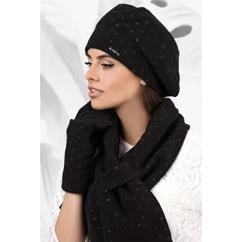 Čepice Dámská šála 01 černá - Kamea černá uni