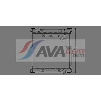 Chladič motoru Chladič, chlazení motoru AVA 10021034