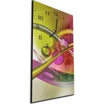 Glasdekor Nástěnné hodiny 30x60cm počítačové futuristické pozadí Materiál: plexi