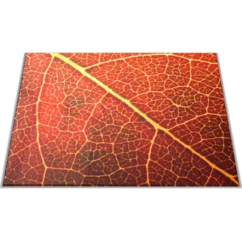 Kuchyňské prkénko Glasdekor Skleněné prkénko detail červený list Prkénko: 30x20cm