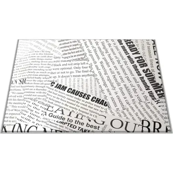 Kuchyňské prkénko Glasdekor Skleněné prkénko dekor noviny Prkénko: 30x20cm