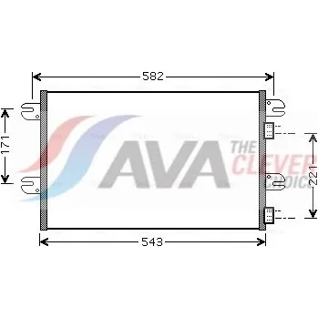 Výparník klimatizace Kondenzátor klimatizace Iveco Eurocargo 01- Ava 40021007