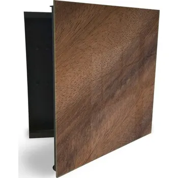 Skříňka na klíč Glasdekor skříňka na klíče - dřevo ořech textura Otevírání: Levé, Barva skříňky: Bílá