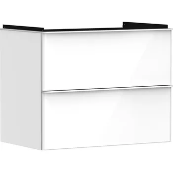 Koupelnový nábytek Skříňka pod umyvadlo bez umyvadla Hansgrohe Xelu Q 78x62,5x47,5 cm bílá lesklá 54027700