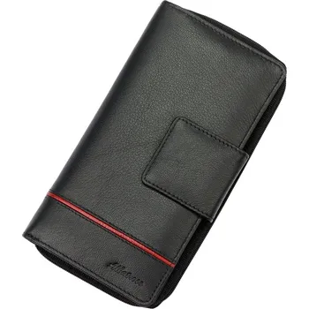 Peněženka Dámská peněženka Albatross GN LW-L05 PIPE černá, červená