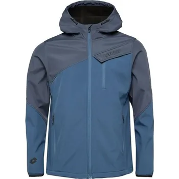 Pánská softshellová bunda Lotto RAUM 2XL Tmavě modrá, Tmavě šedá, Černá