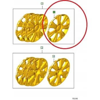 Disk Ford Poklice Ford OE Originální stříbrná R16