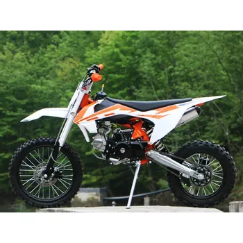 malá motorka Pitbike MiniRocket SuperPit 125ccm 17/14 sedlo 81cm, oranžová Pozor razeni dokola!!