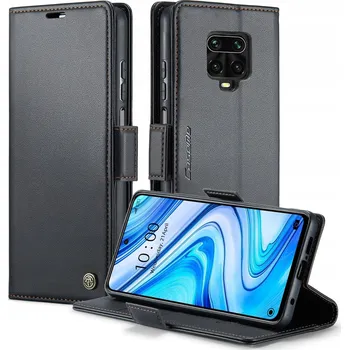 Pouzdro na mobilní telefon Pouzdro s klopou Caseme pro Xiaomi Redmi Note 9 Pro, černé