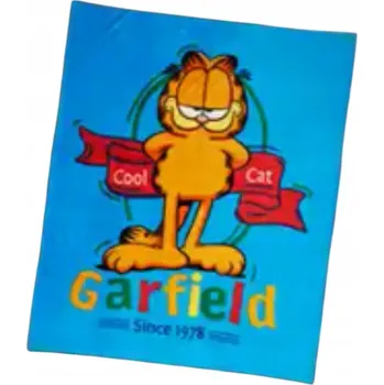 Dětská deka Dětská deka Carbotex 130 x 160 cm modrá Garfield postavičky