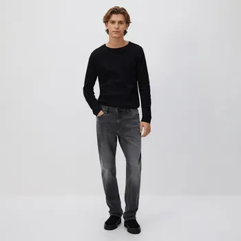 Pánské džíny Reserved - Džíny slim se sepraným efektem - černý - WM866-99J - WM866-99J-36