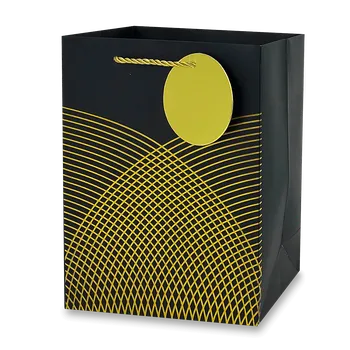 Dárková taška Dárková papírová taška - velikost S, black