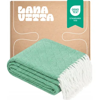 Prostěradlo Bavlna deka Lanavitta 140 cm x 200 cm zelená