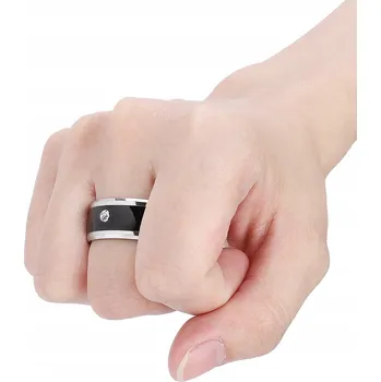 Bezpečnostní kamera Chytrý prsten NFC Ring (vel. 7) Černý