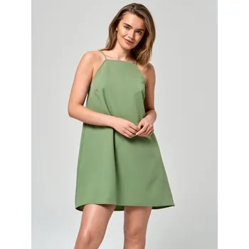 Dámské šaty Sinsay - Minišaty - olivová - WE571-81X - WE571-81X-XXS