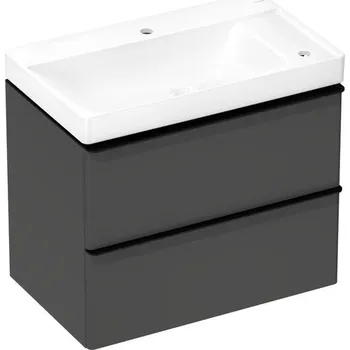 Koupelnový nábytek Skříňka s umyvadlem Hansgrohe Xelu Q 80x69,5x48 cm šedá matná 54381670