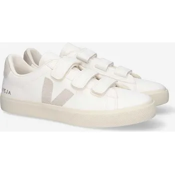Pánská obuv Kožené tenisky Veja Recife Chfree Logo Chromefree, 44, bílá, 00X